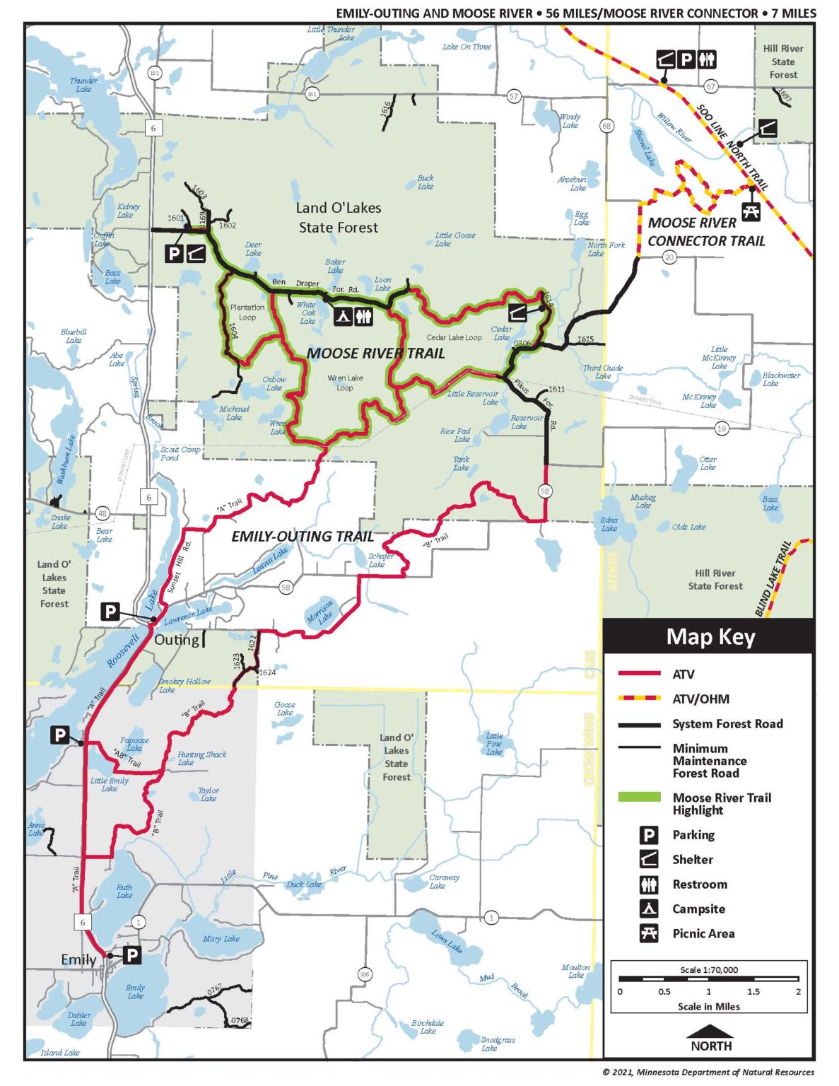 Trails & Maps Over the Hills Gang ATV Club Minnesota