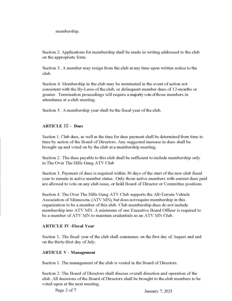 Over The Hills Gang ATV Club ATV Riding In Crow Wing County, MN